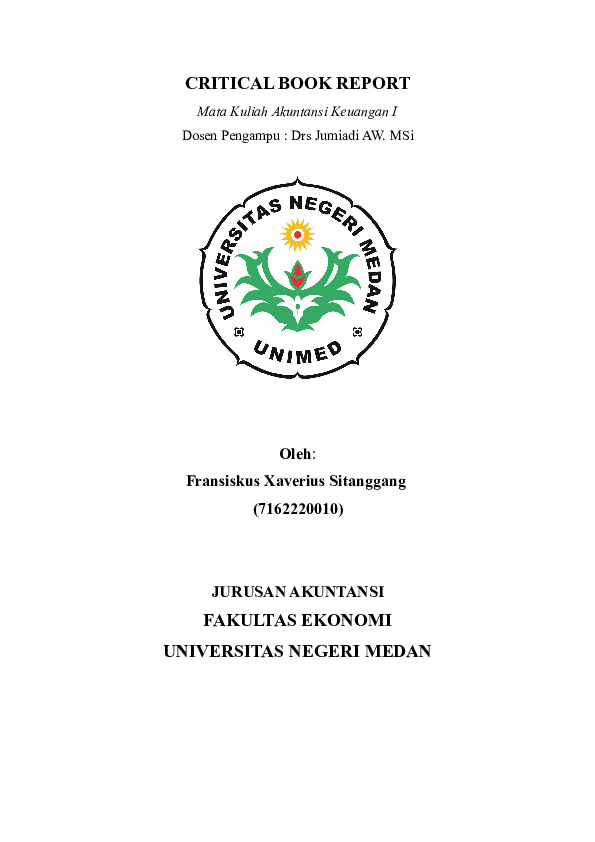 Doc Critical Book Report Fransiskus Sitanggang Academia Edu