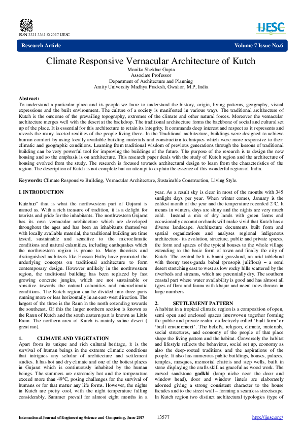 Research paper on climate responsive architecture picture