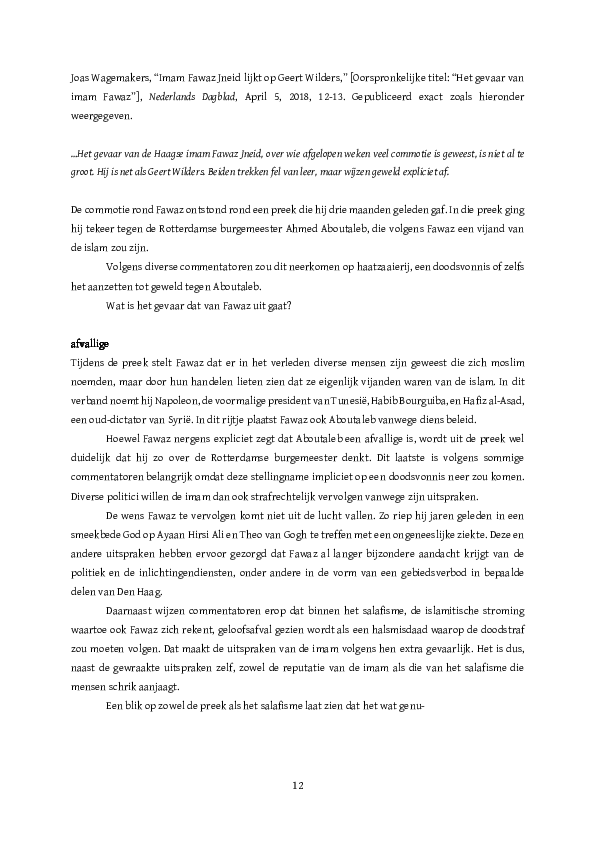 (PDF) Imam Fawaz Jneid lijkt op Geert Wilders (2018d)