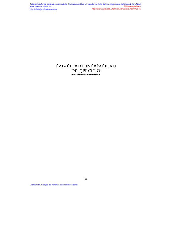 CAPACIDAD E INCAPACIDAD DE EJERCICIO