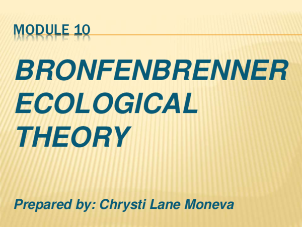 Urie Bronfenbrenner Theory Strengths And Weaknesses