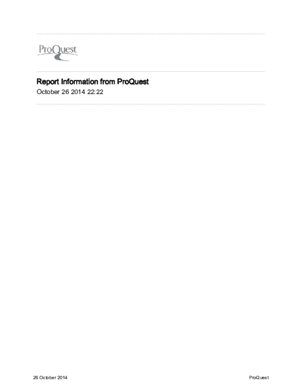 (PDF) Report Information from ProQuest