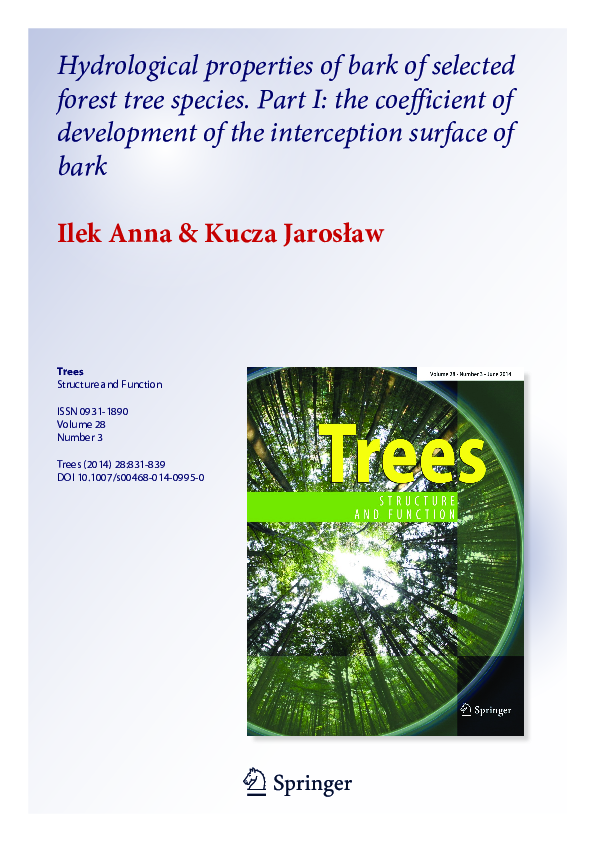 (PDF) Trees Structure and Function