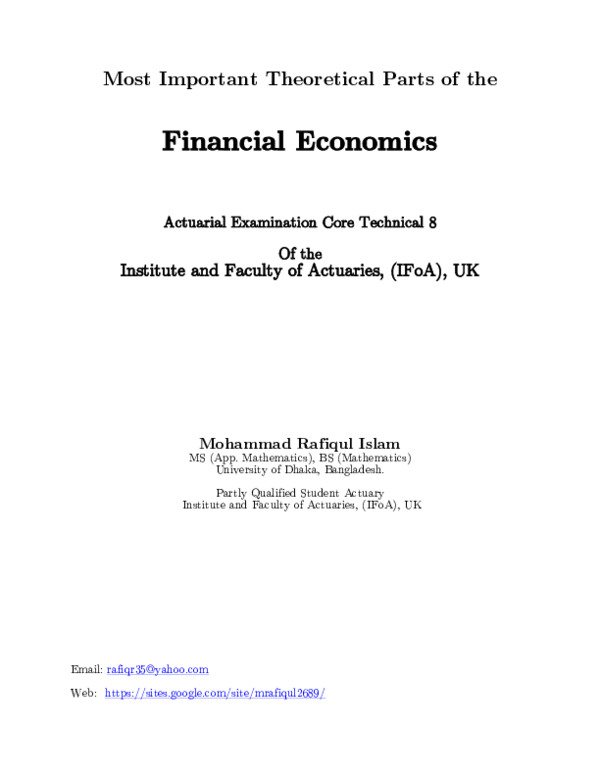 (PDF) A short note on Financial Economics.pdf