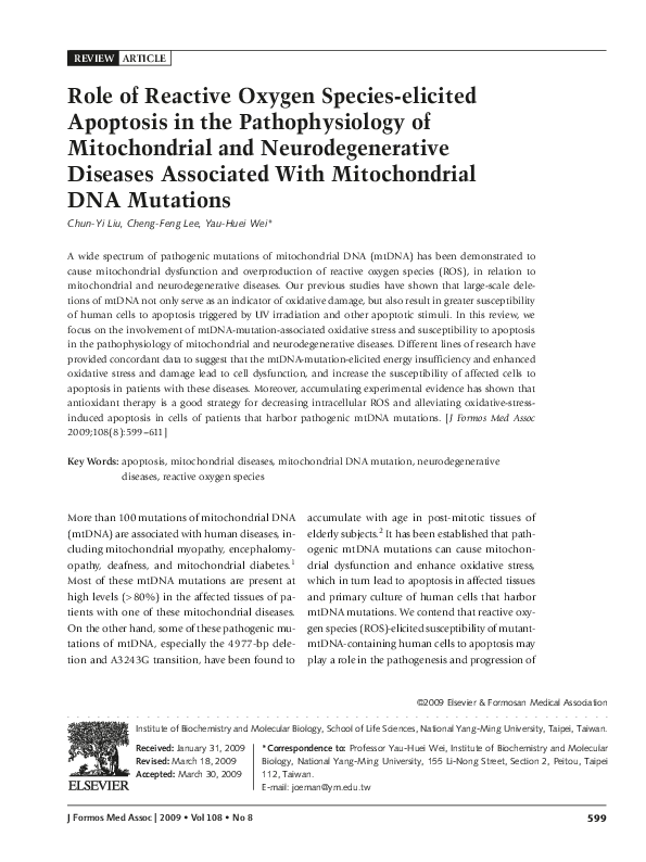 (PDF) Role of Reactive Oxygen Species-elicited Apoptosis in the ...