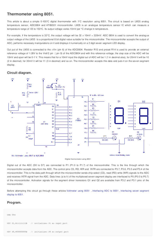 (DOC) Thermometer using 8051 mohamed salem Academia.edu
