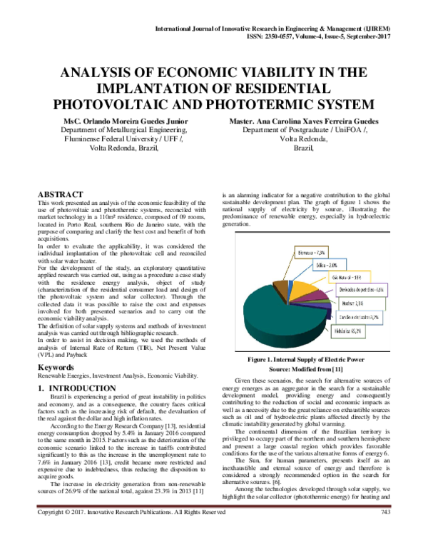 (PDF) ANALYSIS OF ECONOMIC VIABILITY IN THE IMPLANTATION OF RESIDENTIAL ...