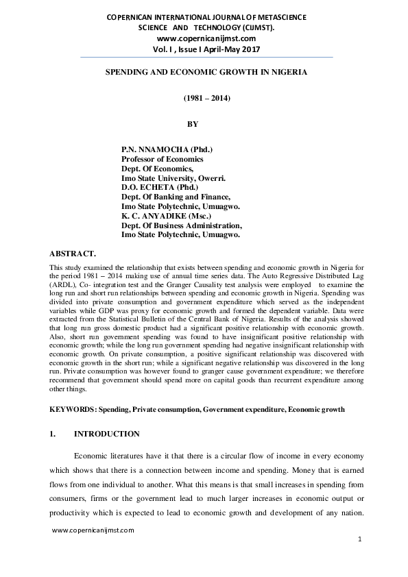(PDF) COPERNICAN INTERNATIONAL JOURNAL OF METASCIENCE SCIENCE AND ...