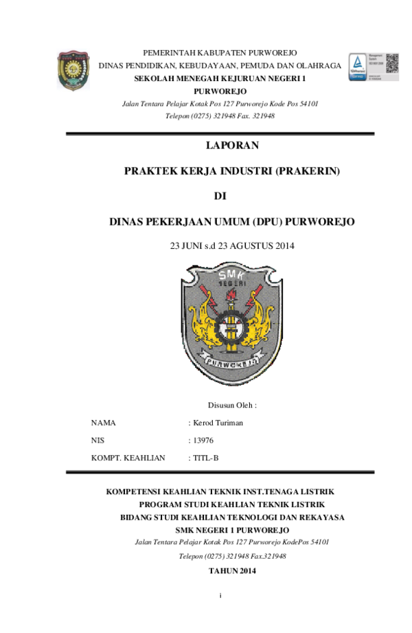 Contoh Laporan Pkl Smk Akuntansi Di Balai Desa Nusagates