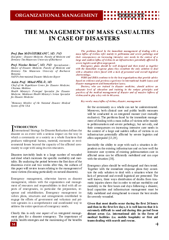 Essay mass disaster picture