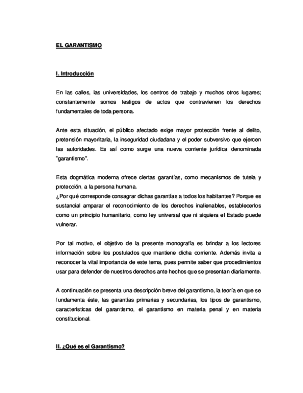 (DOC) EL GARANTISMO