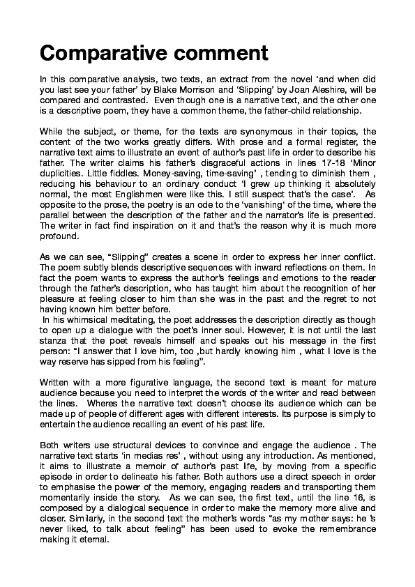 (PDF) Comparative comment