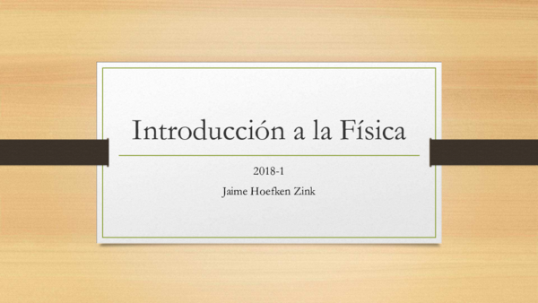 (PDF) Introducción a la Física