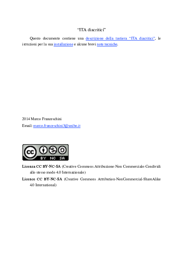 (PDF) ITA diacritici (keyboard layout per MacOS). (2014)