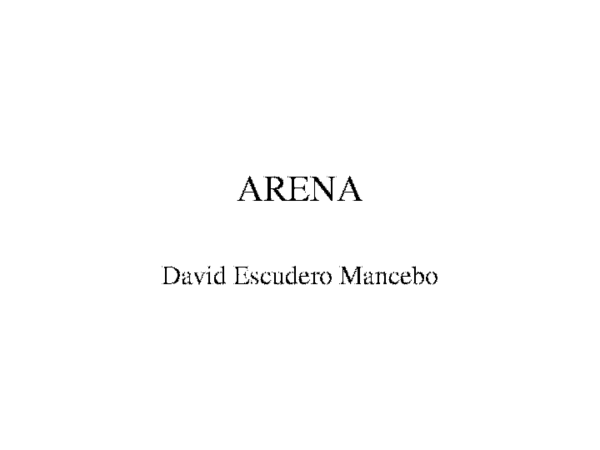(PPT) Intro ARENA