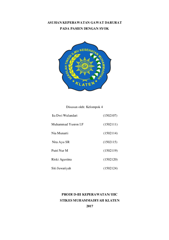 Judul Skripsi Keperawatan Gawat Darurat Pdf Ide Judul