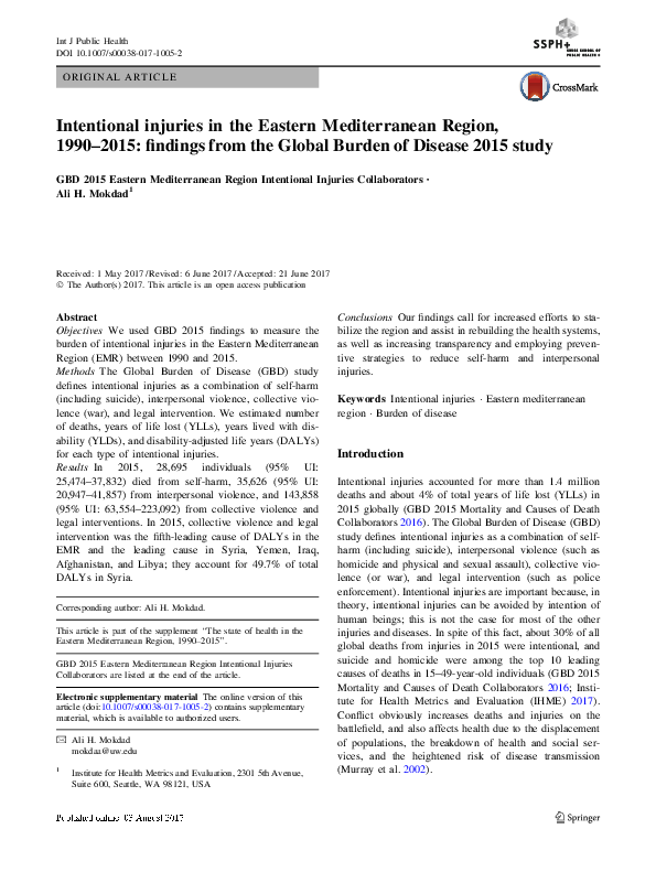 Intentional injuries essay picture