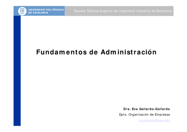 (PDF) Fundamentos de Administración