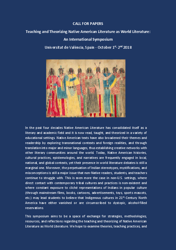 (PDF) CALL FOR PAPERS Teaching and Theorizing Native American ...