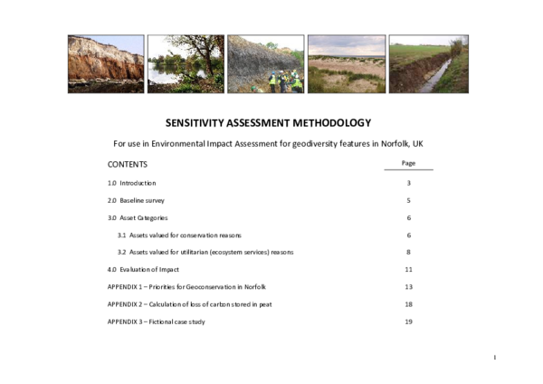 (PDF) Sensitivity Assessment Methodology for use in Environmental ...