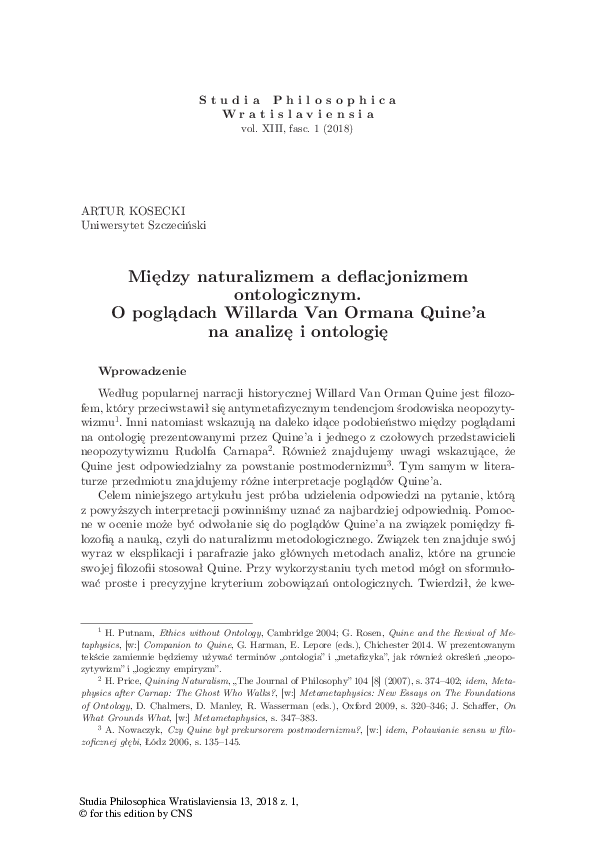 Quines ontology essay picture