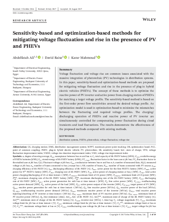  pdf sensitivity based and optimization based methods for mitigating