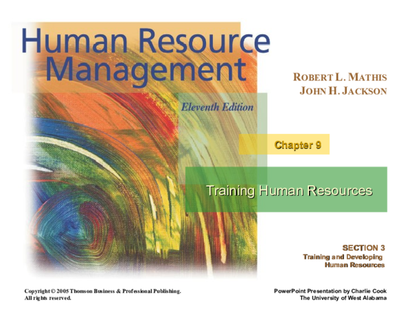 (PDF) Training Human Resources Training Human Resources SECTION 3 ...