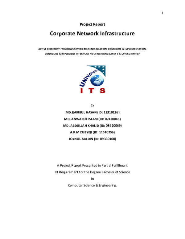 (PDF) Corporate Network Infrastructure