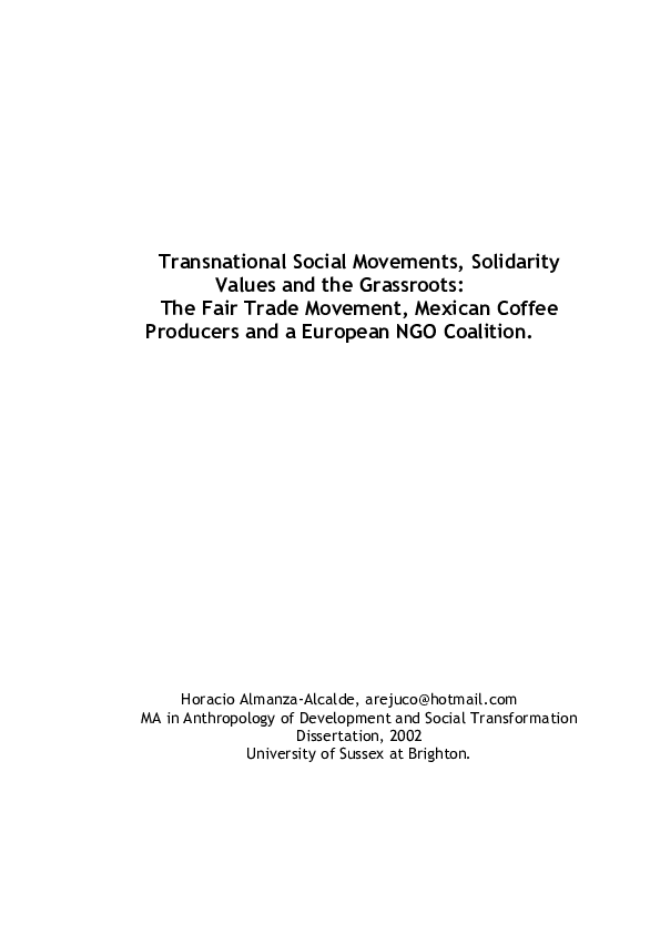 Fair trade dissertation 07 picture