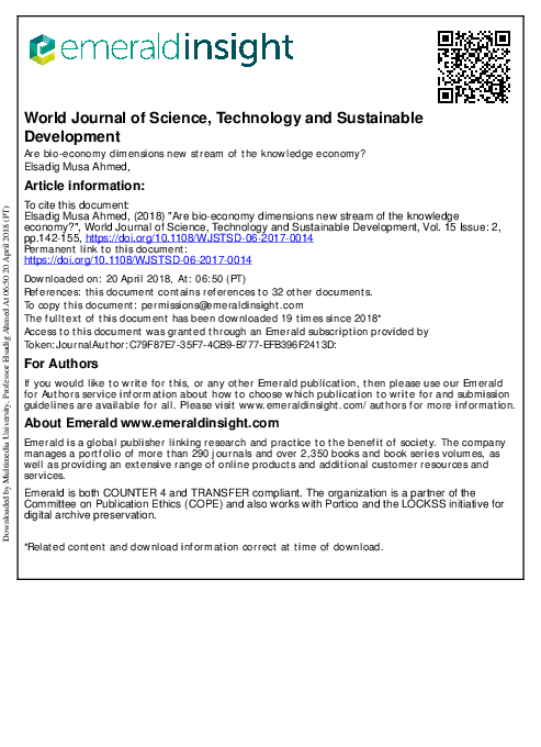 (PDF) World Journal of Science, Technology and Sustainable Development ...