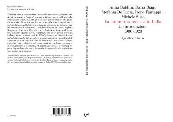 (PDF) La letteratura tedesca in Italia. Un'introduzione 1900-1920 (2018)