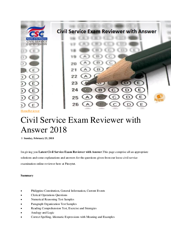 (DOC) Civil service reviewer joy martinez Academia.edu