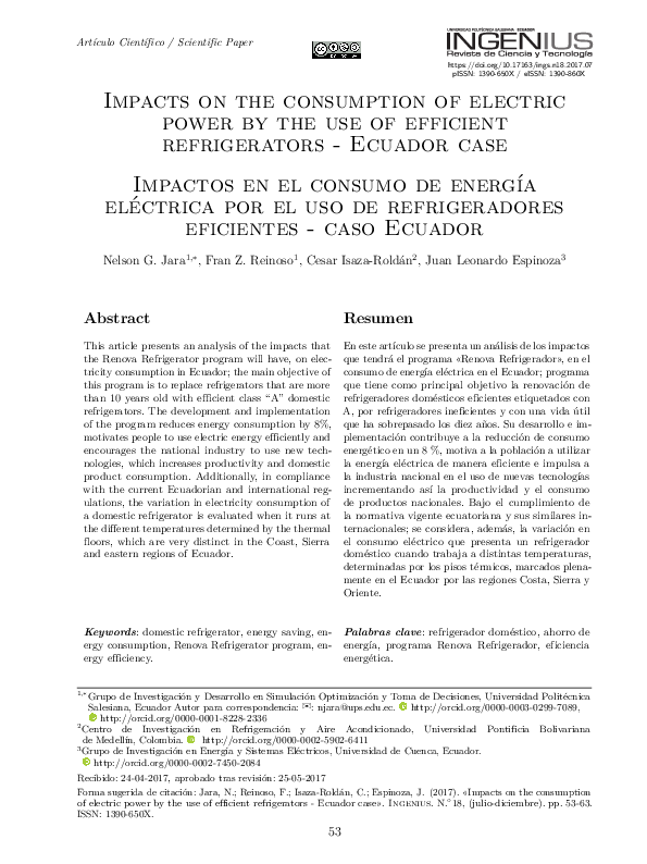 Pdf Impacts On The Consumption Of Electric Power By The Use Of