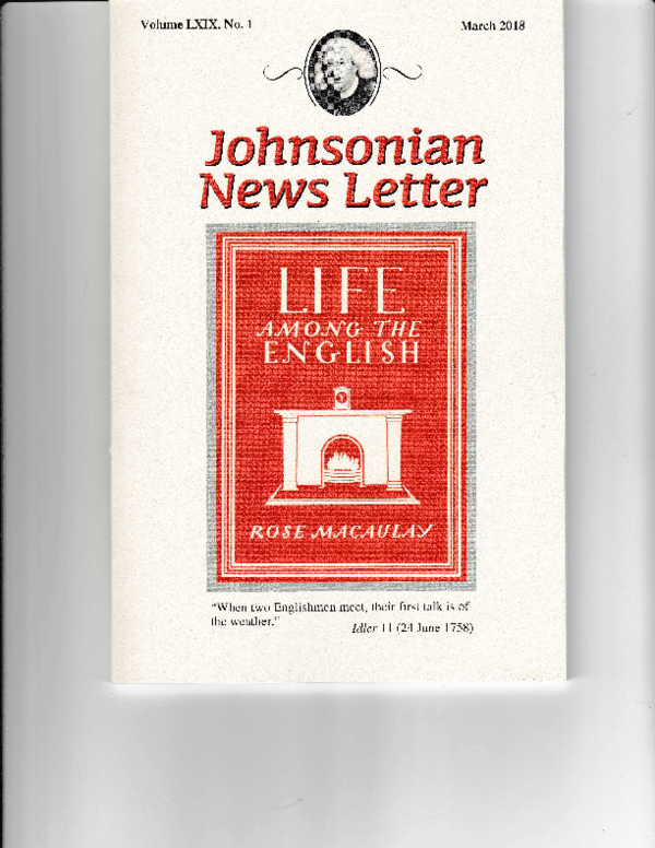(PDF) “Johnson, Statius, and the Classical Motto.” Johnsonian News ...