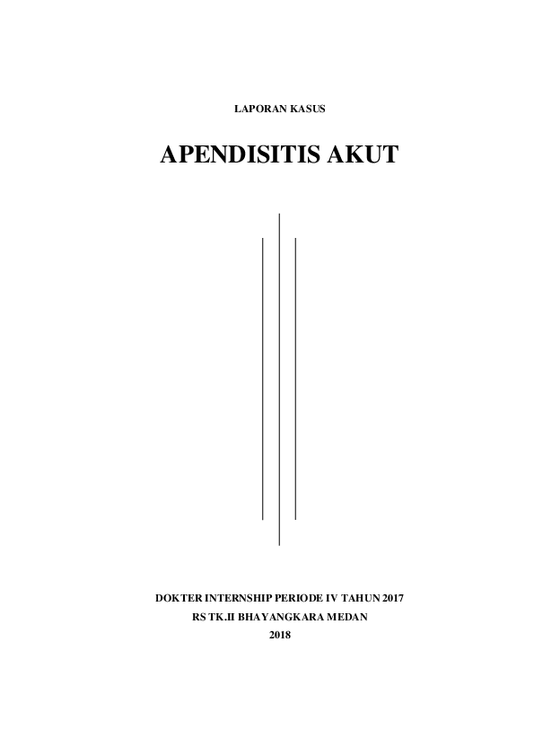 Doc Kasus Appendicitis M Ihsan Nasution Academia Edu