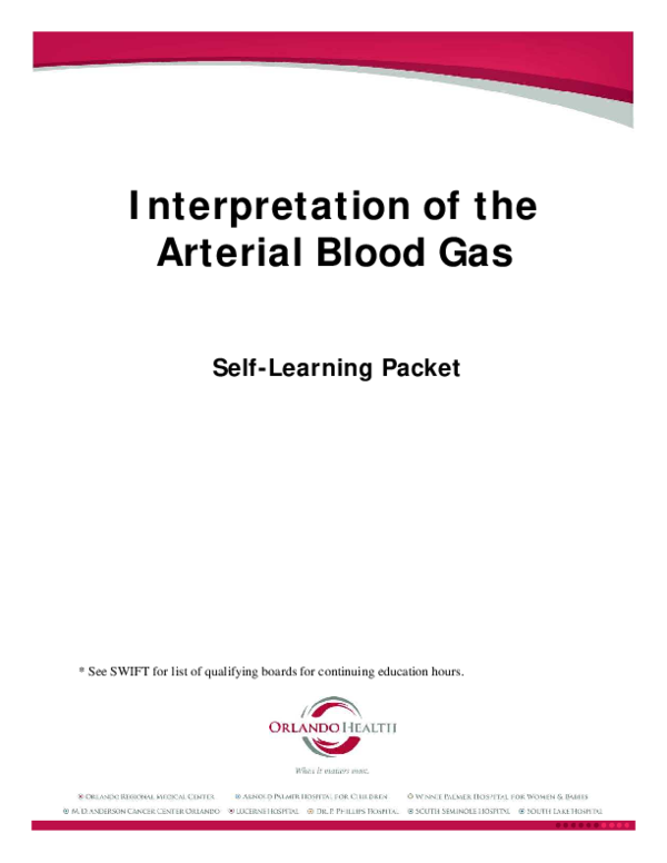 (PDF) Interpretation of the Arterial Blood Gas Self-Learning Packet ...