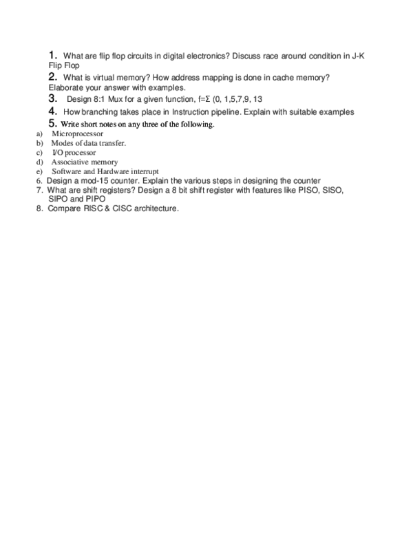 (DOC) Digital electronics and computer organization Shubham Shidhore Academia.edu