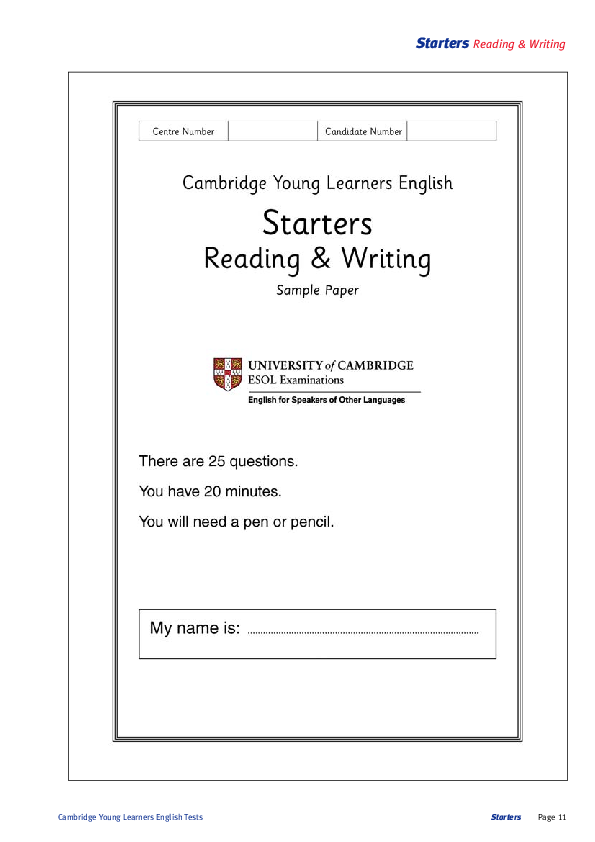 (PDF) Yle starters readwrite Charlotte Wong Academia.edu