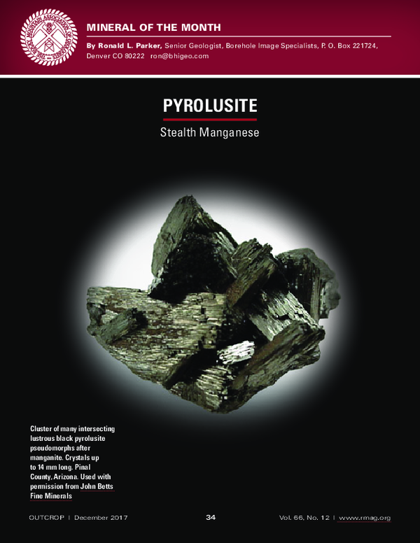 (PDF) Parker 2017 Pyrolusite - Stealth Manganese