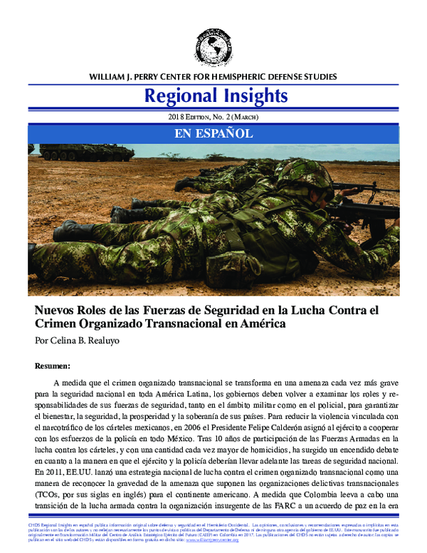 (PDF) Nuevos Roles de las Fuerzas de Seguridad en la Lucha Contra el ...