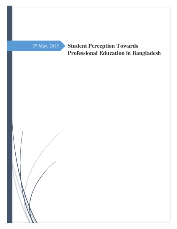 (PDF) Student Perception Towards Professional Education in Bangladesh