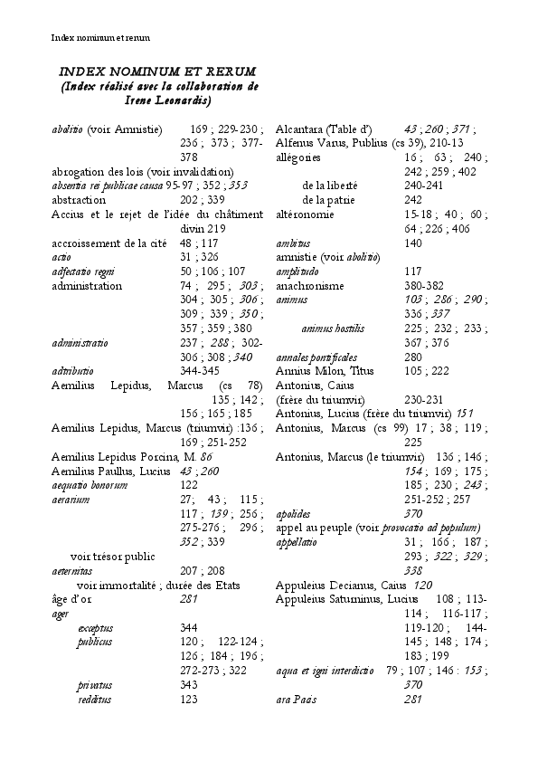 Index complet Res publica