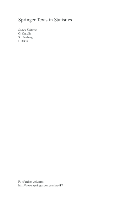 (PDF) Springer Texts in Statistics