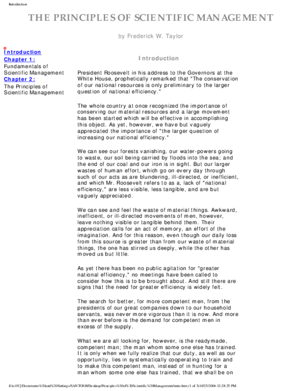 pdf the principles of scientific management