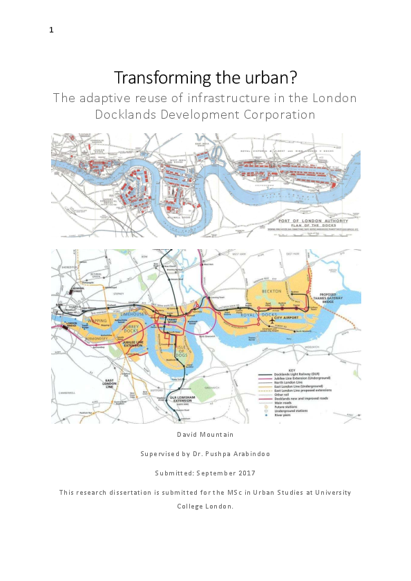 Dissertation london docklands picture
