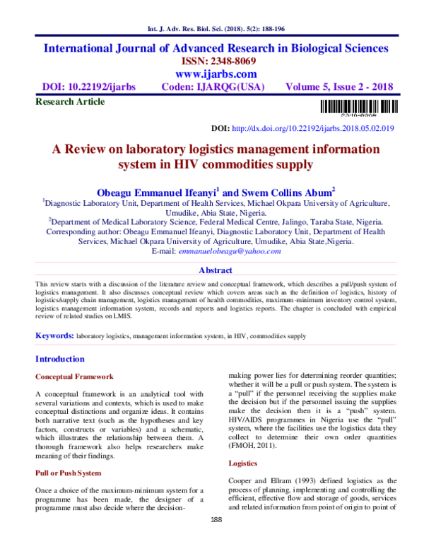 (PDF) A Review on laboratory logistics management information.pdf DR