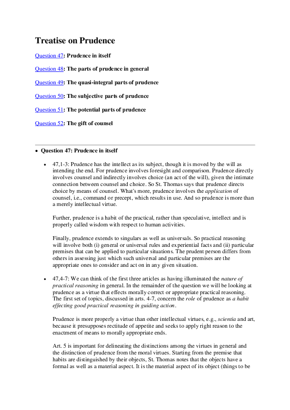 Prudent Person Example