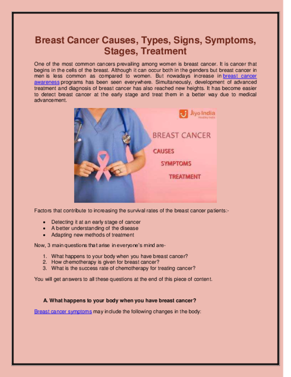 (PDF) Breast Cancer Causes Jiyo India Academia.edu