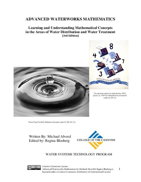 (PDF) ADVANCED WATERWORKS MATHEMATICS Learning and Understanding