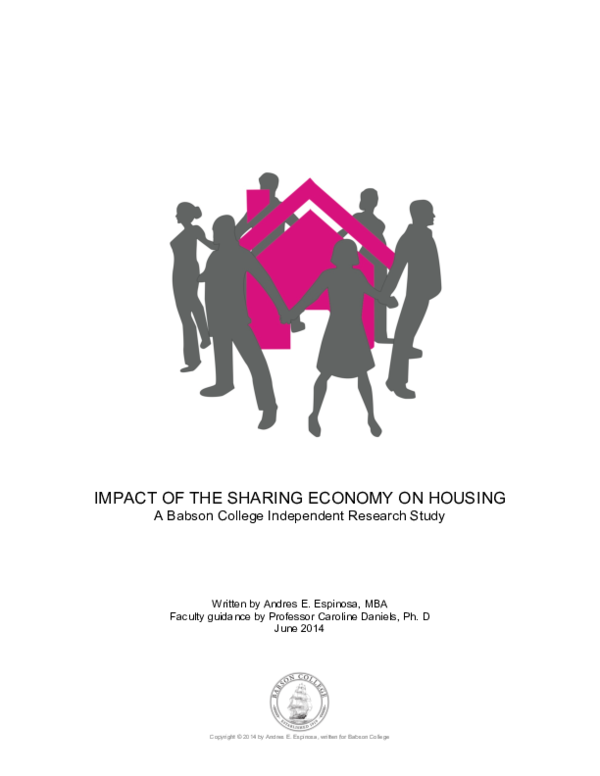 (PDF) IMPACT OF THE SHARING ECONOMY ON HOUSING